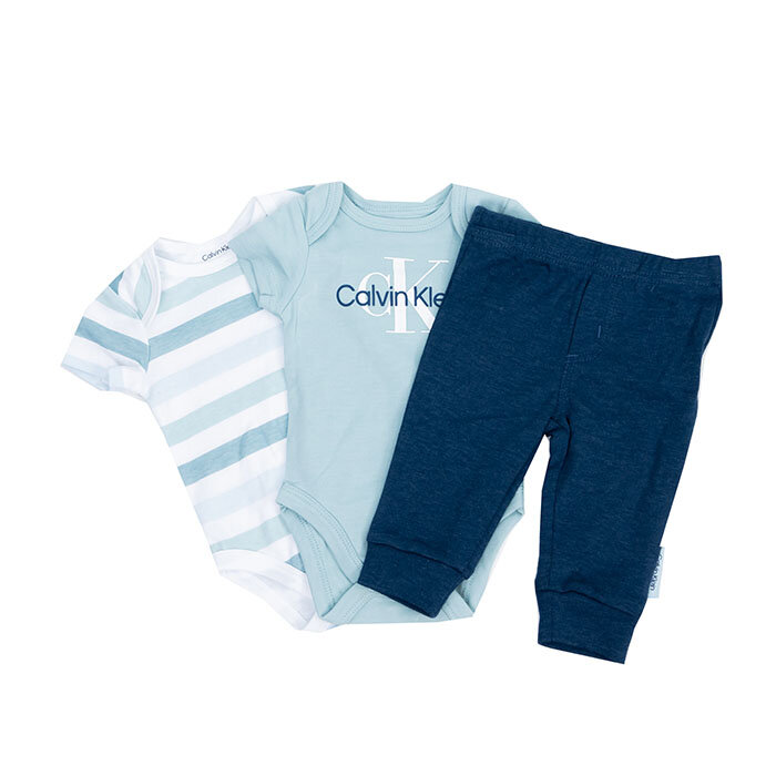 Calvin Klein baby-boys 3 Pieces Jacket Pants Set